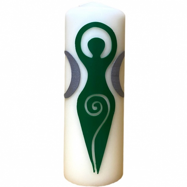 Forest Green Goddess - Large Pillar Candle